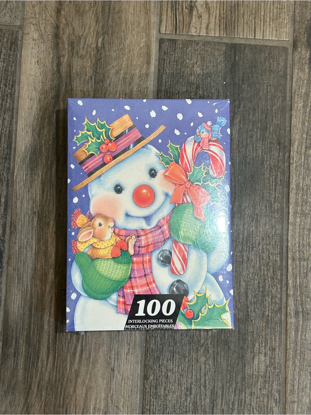 Vintage Springbok "Jolly Holly Holidays" 100-Piece Puzzle